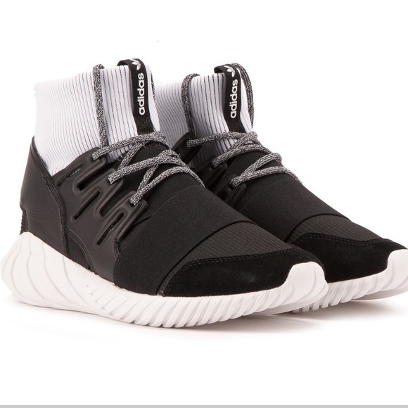 adidas tubular doom black and white